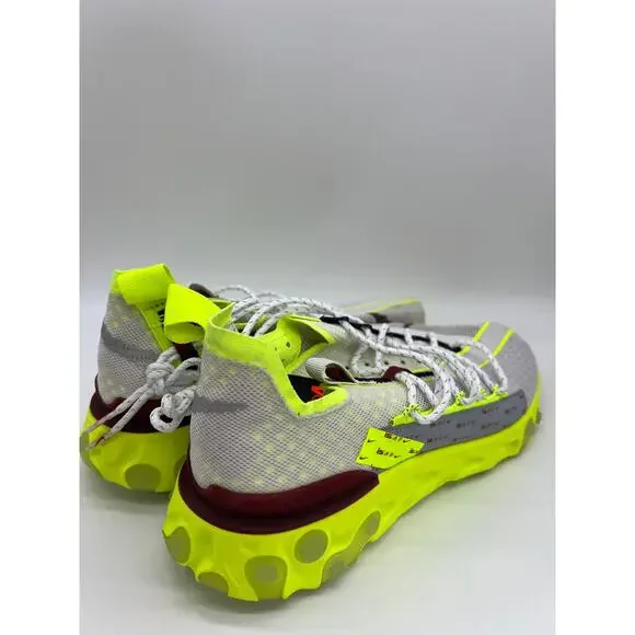 Nike React ISPA Sneakers Platinum Volt Running Shoes CT2692 002 Men's Size 9 - Picture 6 of 12
